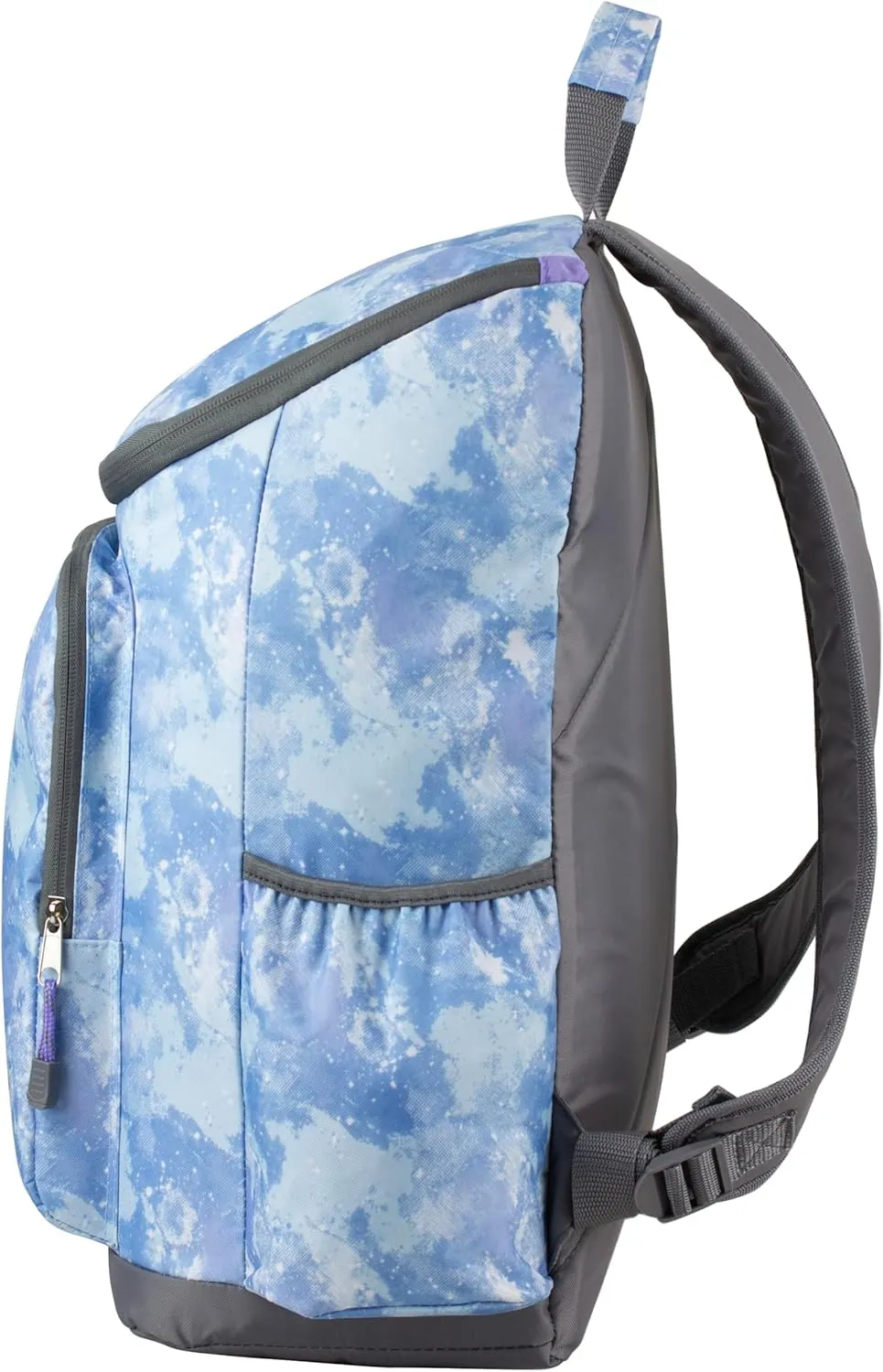 FUEL Durable Top Loader Outdoor Backpack w/Adjustable Straps, Multiple Compartments, Perfect for Travel, Hiking, Work, Classroom, Commuting - Blue Galaxy