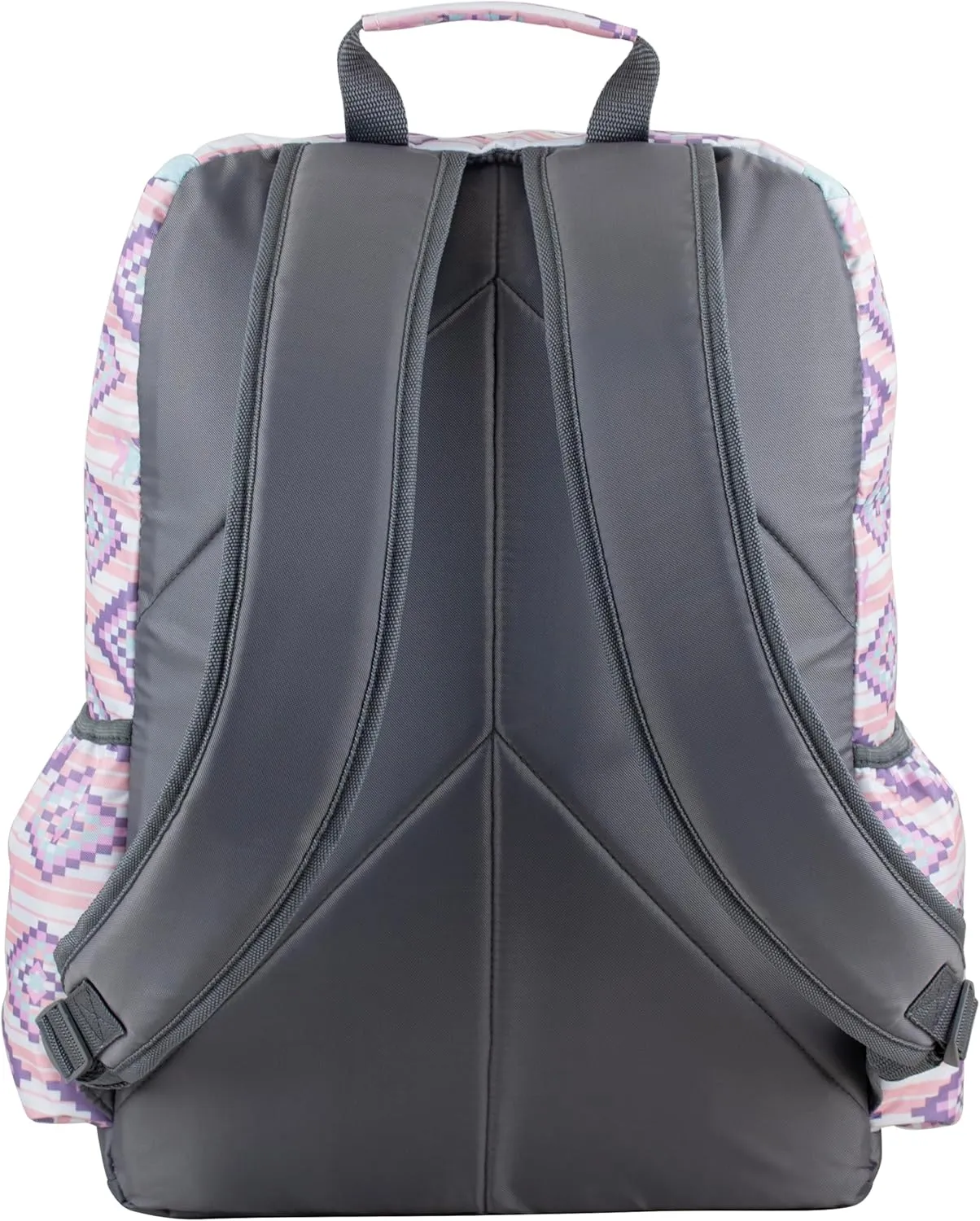 FUEL Durable Top Loader Outdoor Backpack w/Adjustable Straps, Multiple Compartments, Perfect for Travel, Hiking, Work, Classroom, Commuting - Pink Aztec