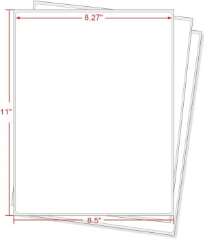 Full Sheet Address Shipping Labels - 8-1/2" x 11" - 8000 Labels