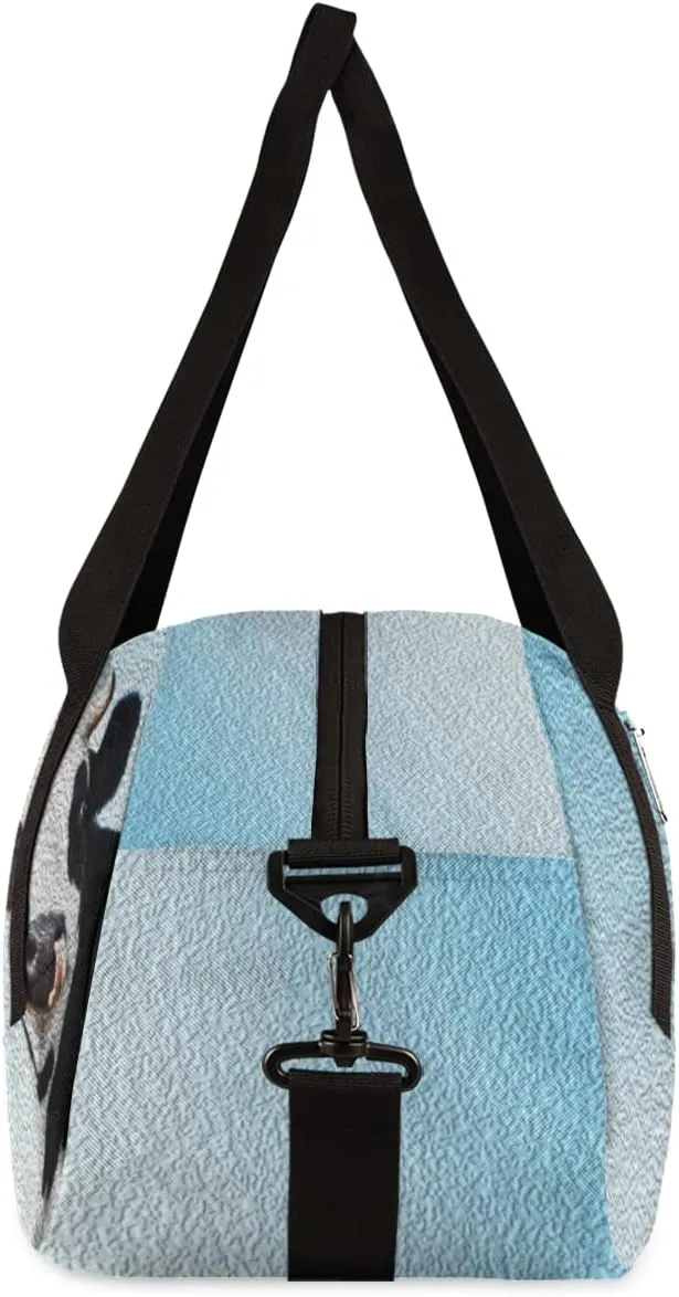Funny Cow Kids Duffel Bag for Girls Boys Teens, Cow Oil Painting Dance Bag Overnight Small Duffel Bag Carry On Weekend Sports Gym Travel Bag for School Practice Gymnastics Ballet