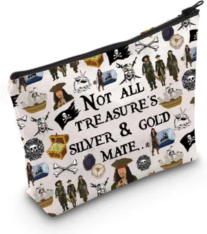 G2TUP Adventure Movie Makeup Bag Adventure Lover Gifts Not All Treasure’s Is Silver And Gold Mate Adventure Zipper Bag (NOT ALL)