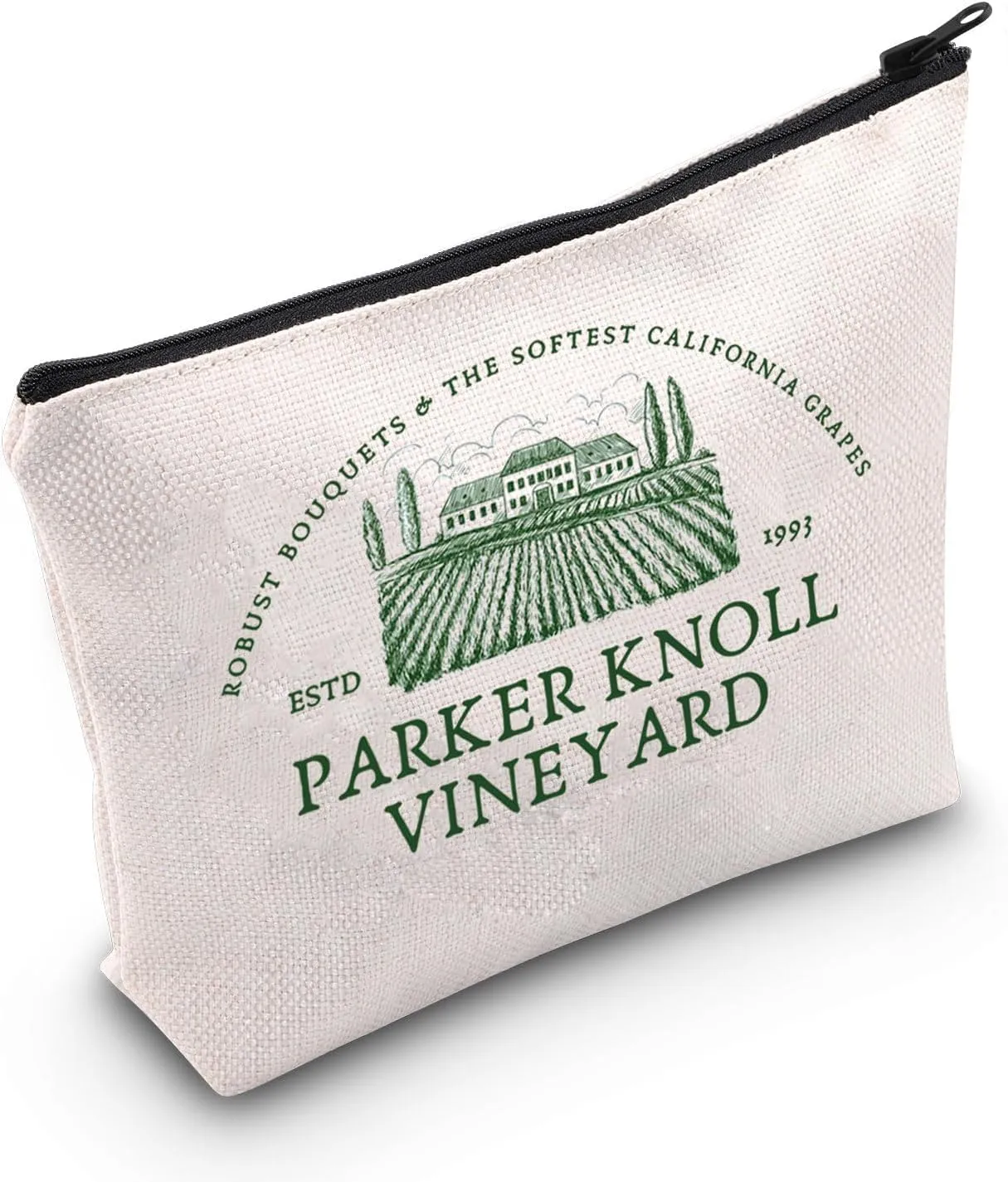 G2TUP Parker Knoll Vineyard Makeup Bag Camp Walden Gifts Annie And Hallie Gifts Vineyard Zipper Bag (Knoll)