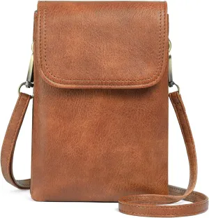 GAEKEAO Small Crossbody Bags for Women Leather Cell Phone Purse Bag Wallet with RFID Blocking Credit Card Slots
