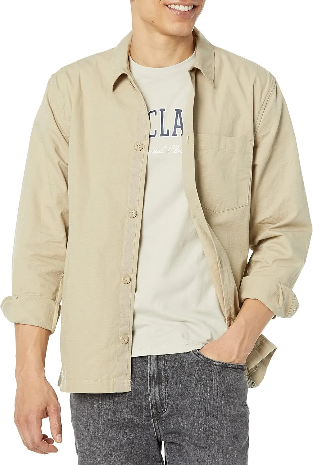 GAP Men's Utility Shirt Jacket Coat