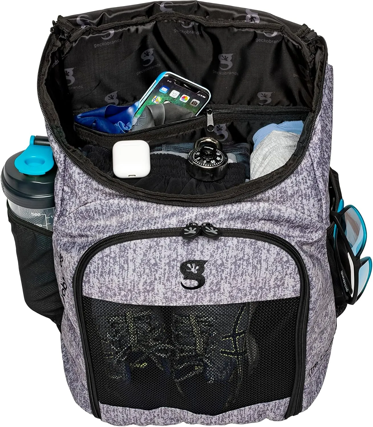 geckobrands Locker Backpack Duffel – Versatile Duffel Backpack with Waterproof Lining and Ample Storage