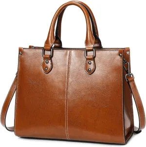 Genuine Leather Handbag for Women, Handmade Shopping Shoulder Bags for Women, Lightweight Hobo Bag