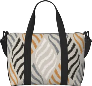 Geometric Travel Bag Weekender Bags for Women Men Carry on Overnight Bag Tote Bag Yoga Gym Bag With Adjustable Straps for Gym, Work, Personal Items