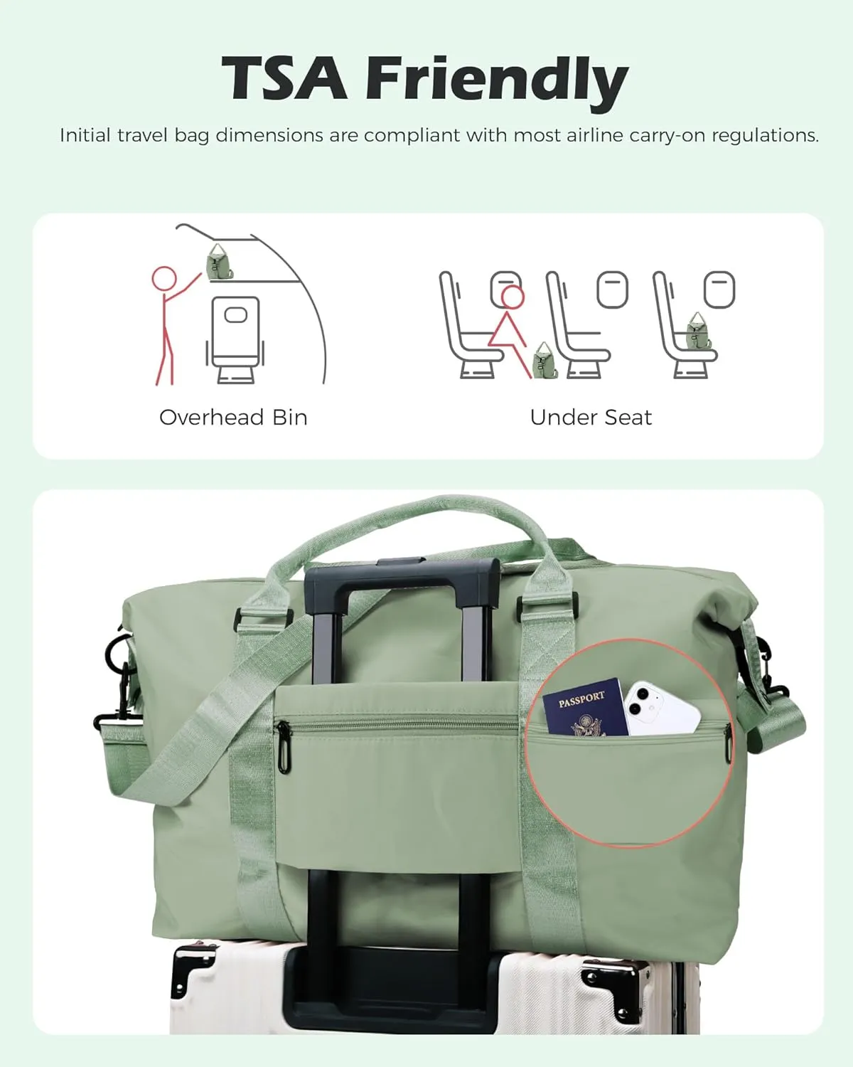 Gifts for Women, Initial Travel Duffel Bag, Sports Bag, Personalized Weekender Bag with Shoulder Strap, Monogram Overnight Bag, Gift for Friend Birthday Gift for Moms (Letter T)