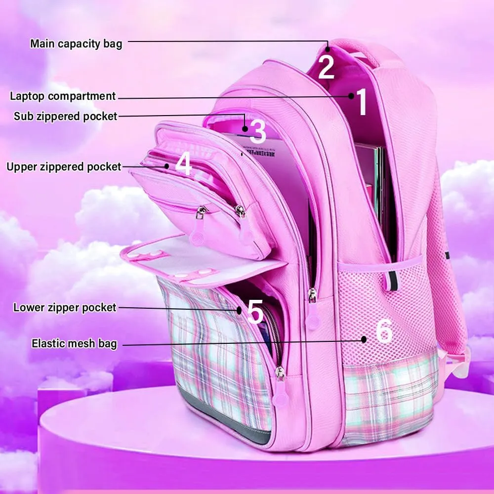 Girl Backpack.Anti Theft travel backpack Laptop Backpack Large Capacity Rainbow Backpack Adjustable Shoulder Strap Rainbow Bookbag school.Backpack.Anime.Backpack.Combination.lock.Wallet(Purple)