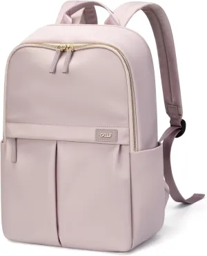 GOLF SUPAGS Laptop Backpack with Separate Laptop Compartment Water Resistant Computer Backpacks Fits 15.6 Inch Notebook Travel Work Bags for Women (Pink)