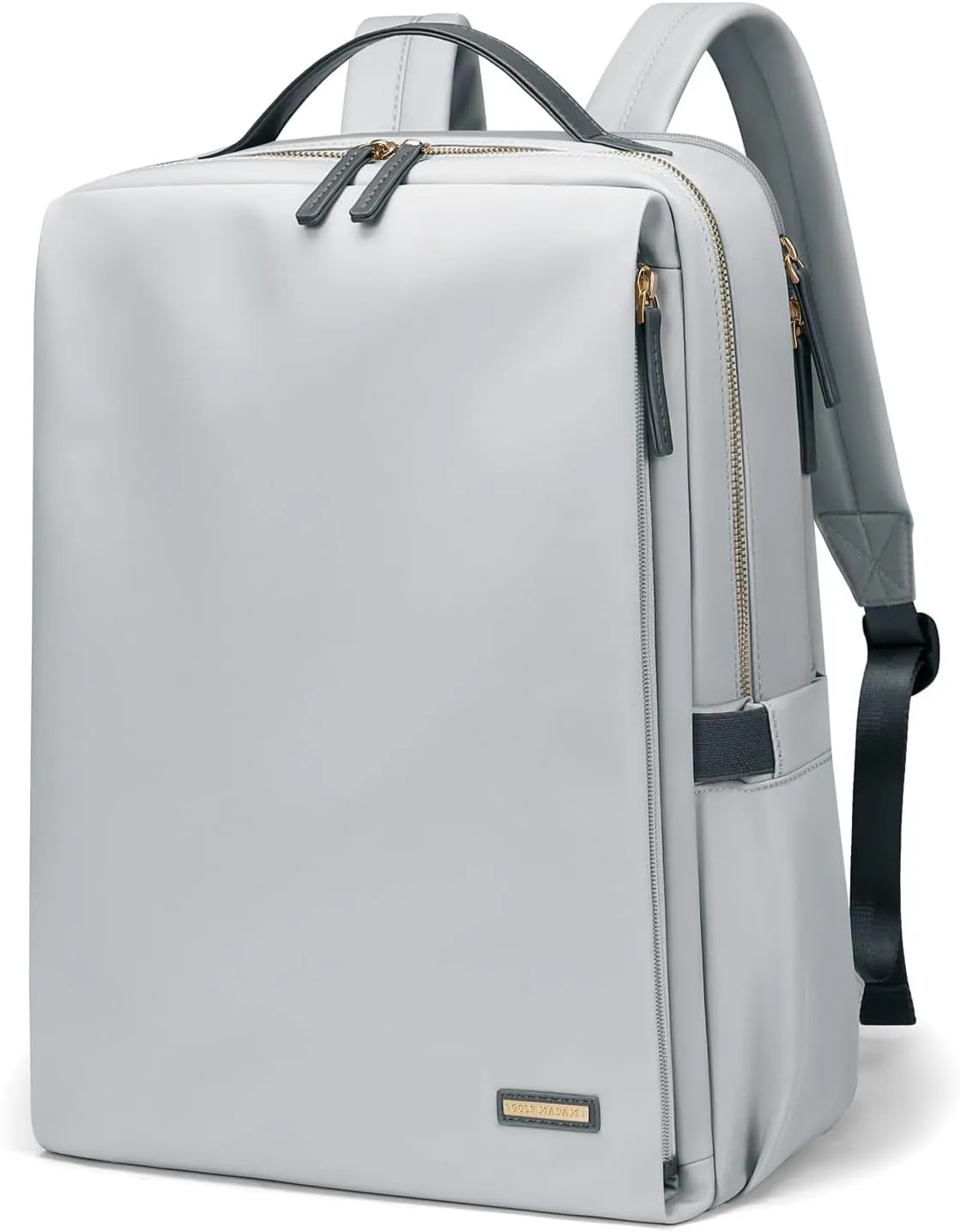 GOLF SUPAGS Stylish Laptop Backpack for Women Airline Approved Perfect for Work College and Travel Multi-Functional Casual Daypack Fits 15.6 Inch Notebook (Pale Grey)