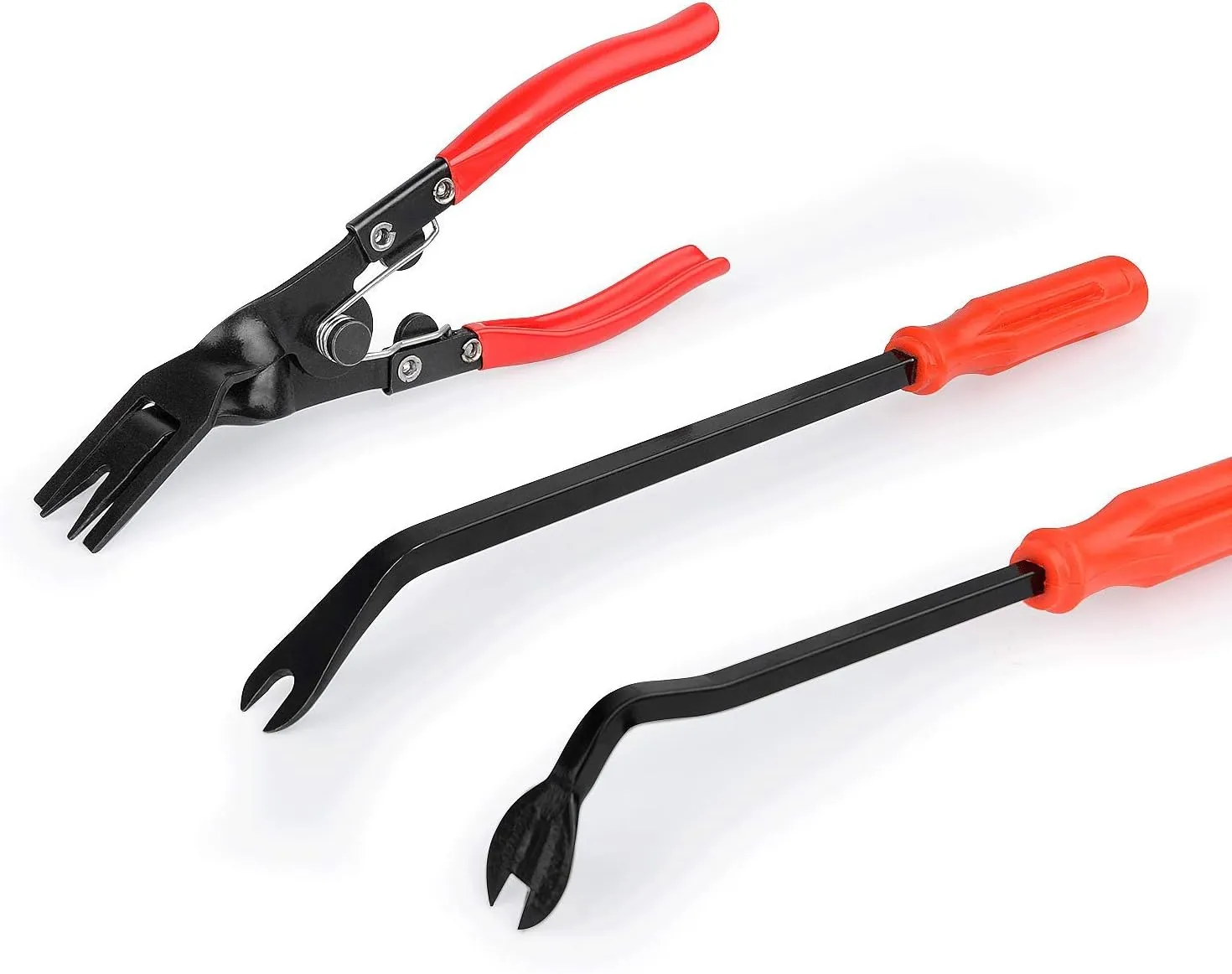 GOOACC 3 Pcs Clip Pliers Set & Fastener Remover - Auto Upholstery Combo Repair Kit with Storage Bag for Car Car Panel Dashboard