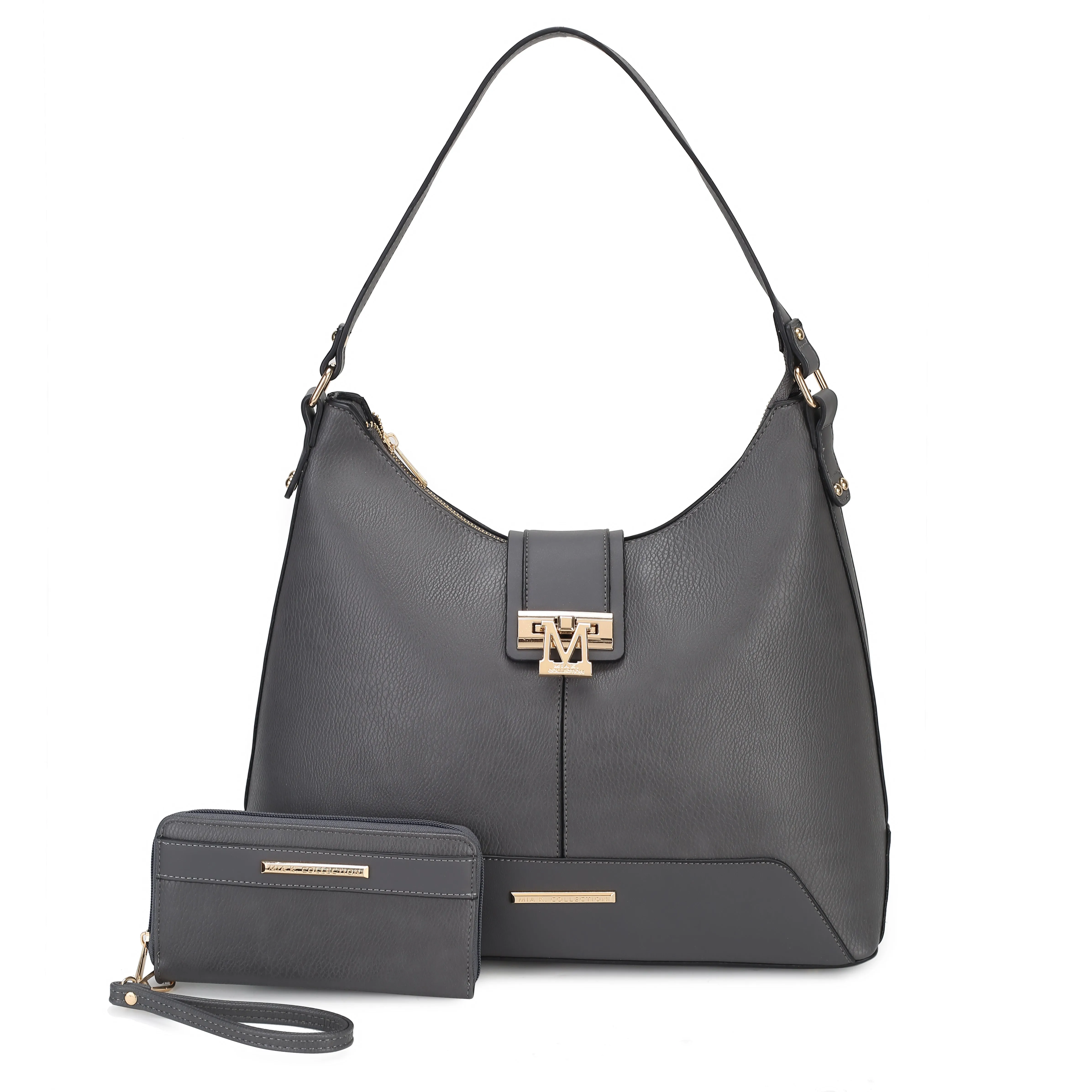 Graciela Solid Hobo Bag and Wallet Set