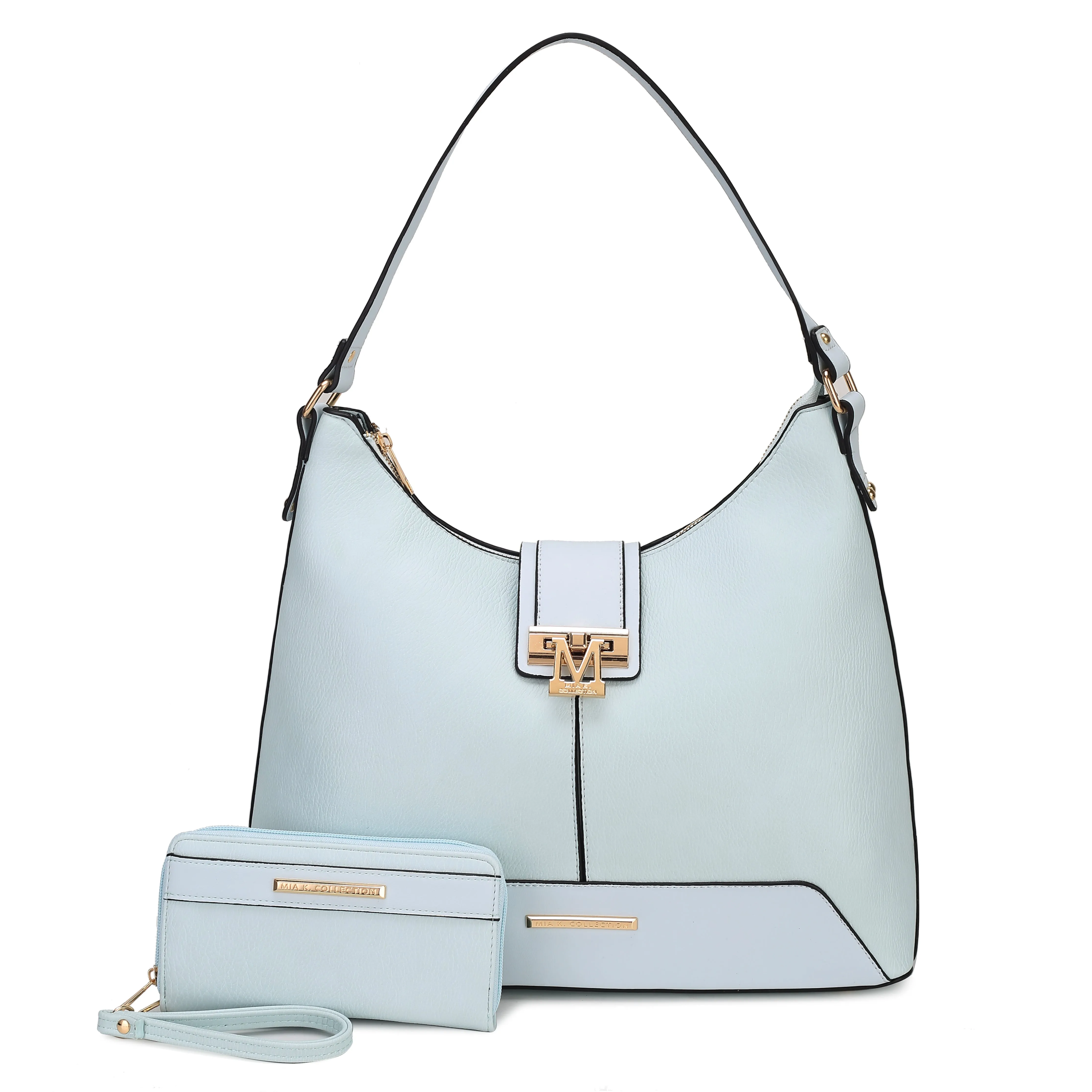 Graciela Solid Hobo Bag and Wallet Set