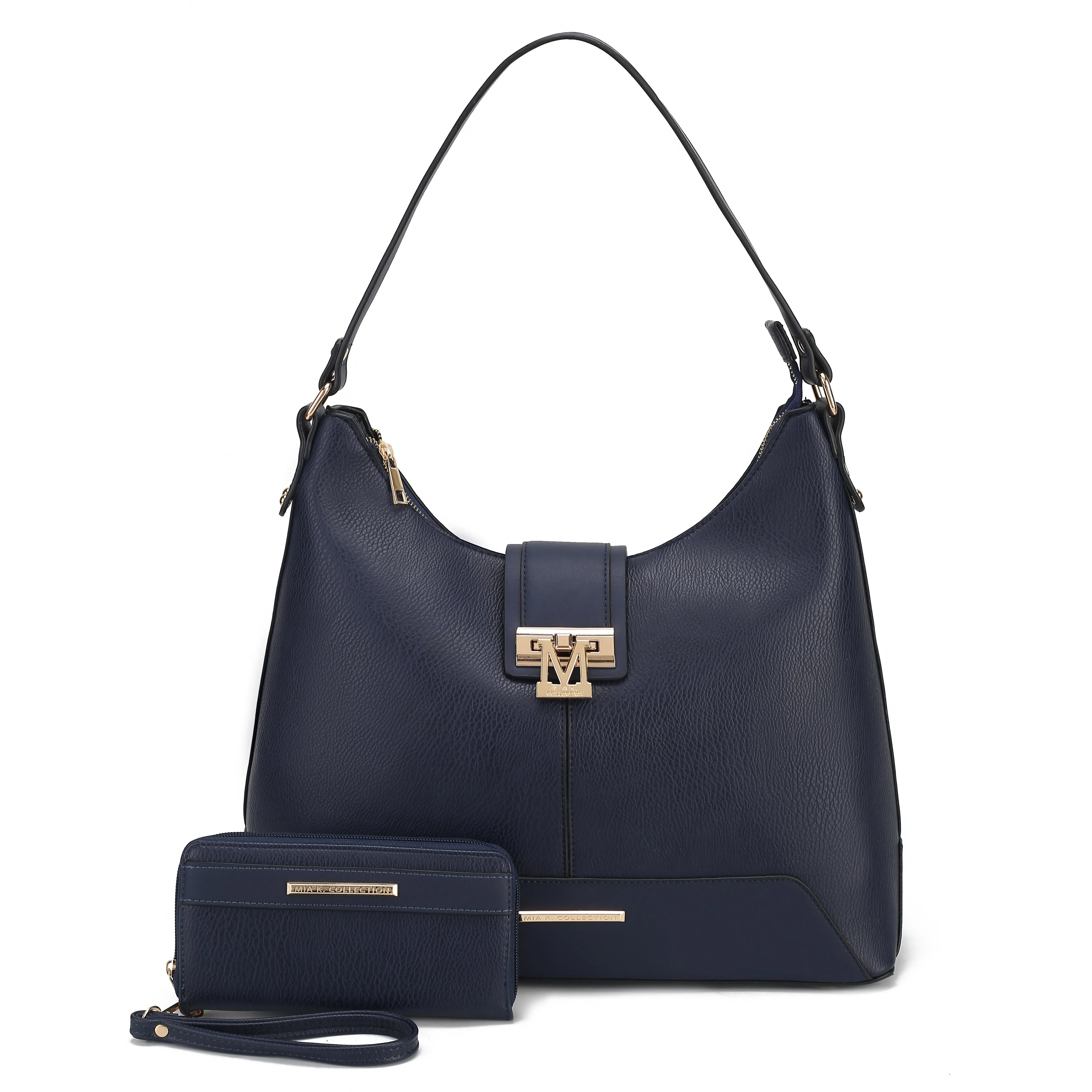 Graciela Solid Hobo Bag and Wallet Set