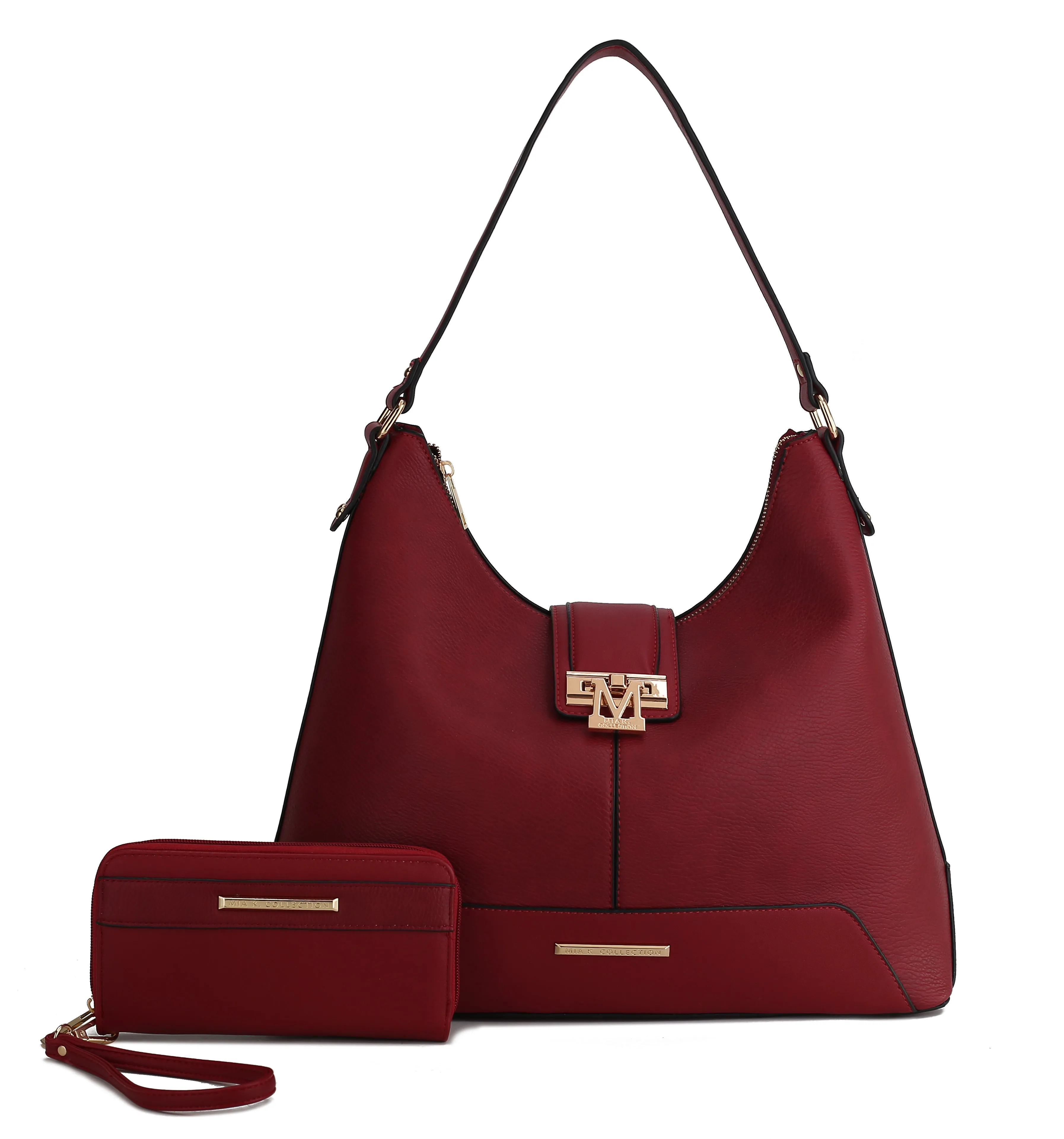 Graciela Solid Hobo Bag and Wallet Set