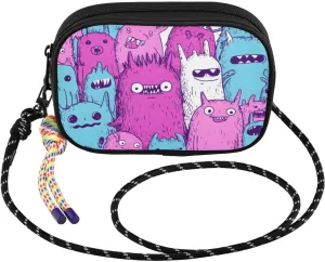 Group Monsters Seamless Crossbody Bag for Women Cell Phone Purses Women's Small Shoulder Handbags Wallet Purse with Strap