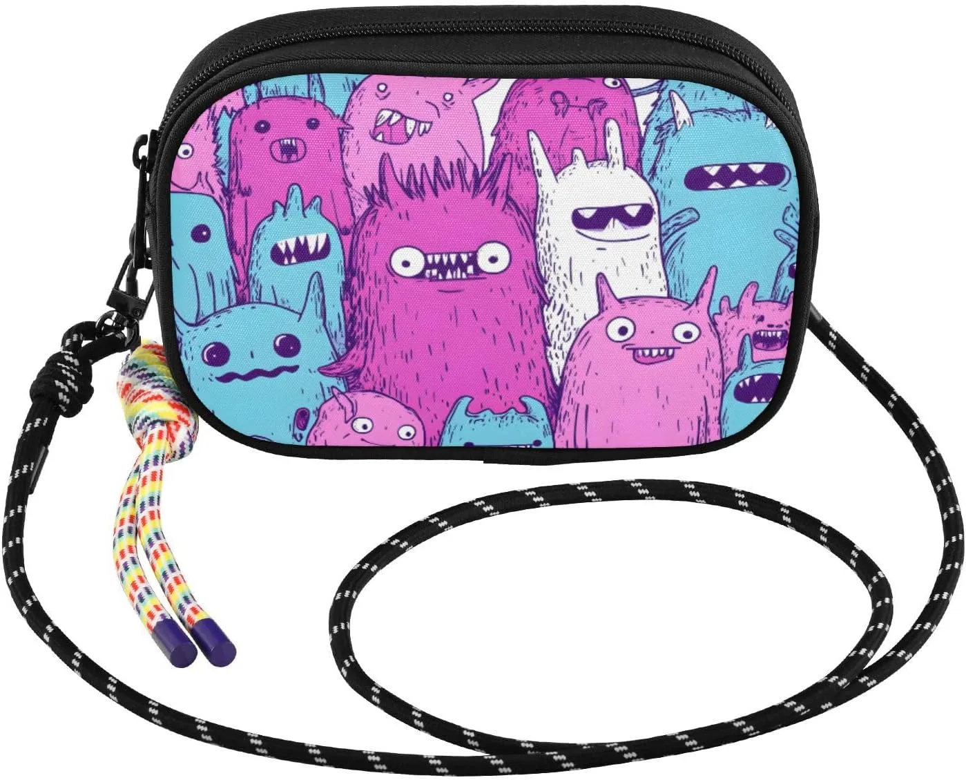Group Monsters Seamless Crossbody Bag for Women Cell Phone Purses Women's Small Shoulder Handbags Wallet Purse with Strap