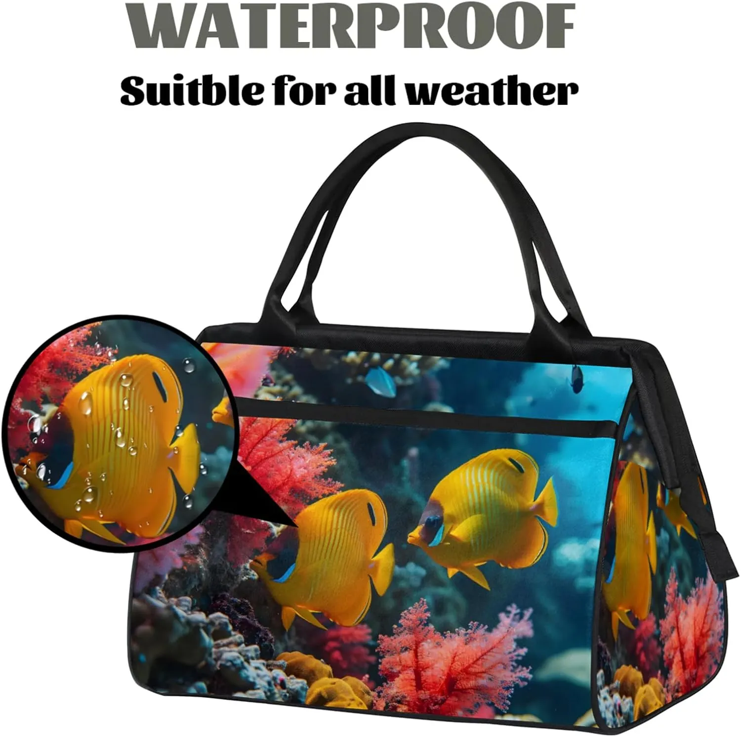 Gym Bag for Women Men, Travel Sports Duffel Bag with Trolley Sleeve, Gym Bag Weekender Overnight Bag Carry On Tote Bag