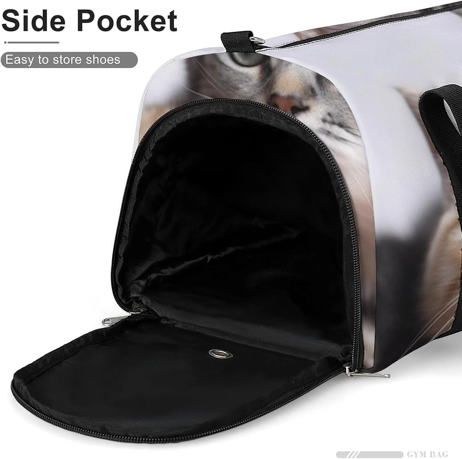 Gym Bags for Men Women Cats Duffle Bag Travel Overnight Bag with Shoe Compartment Tote Bags