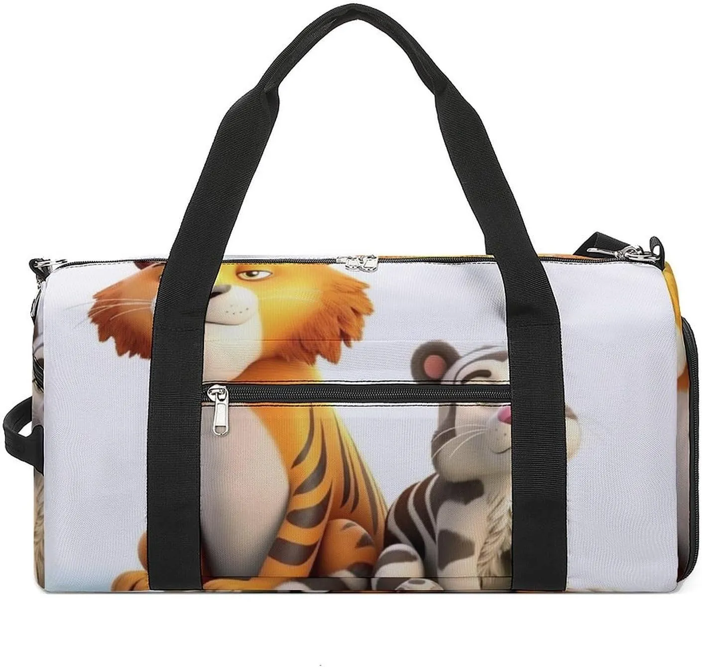 Gym Bags for Men Women Cute Little Animals Duffle Bag Travel Overnight Bag with Shoe Compartment Tote Bags