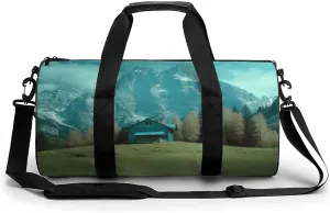 Gym Bags for Men Women House on The Prairie Duffle Bag Travel Overnight Bag with Shoe Compartment Tote Bags
