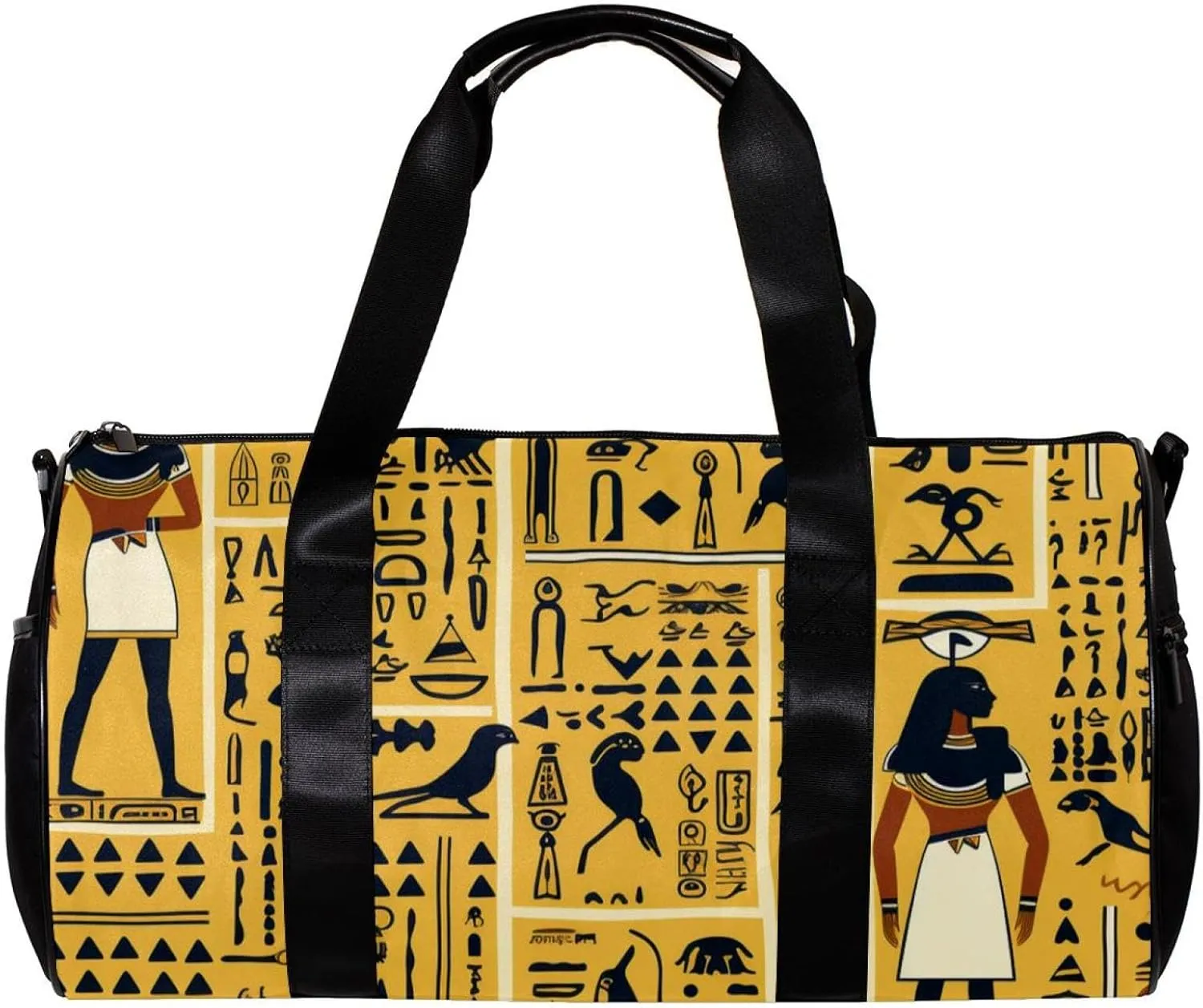 Gym Bags for Men,Travel Duffel Bags for Women,Ancient Egyptian National Symbols,Workout Bag
