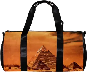 Gym Bags for Men,Travel Duffel Bags for Women,Ancient Egyptian Pyramid,Workout Bag
