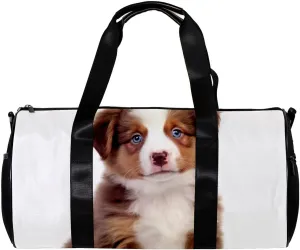 Gym Bags for Men,Travel Duffel Bags for Women,Australian Shepherd Dog,Workout Bag
