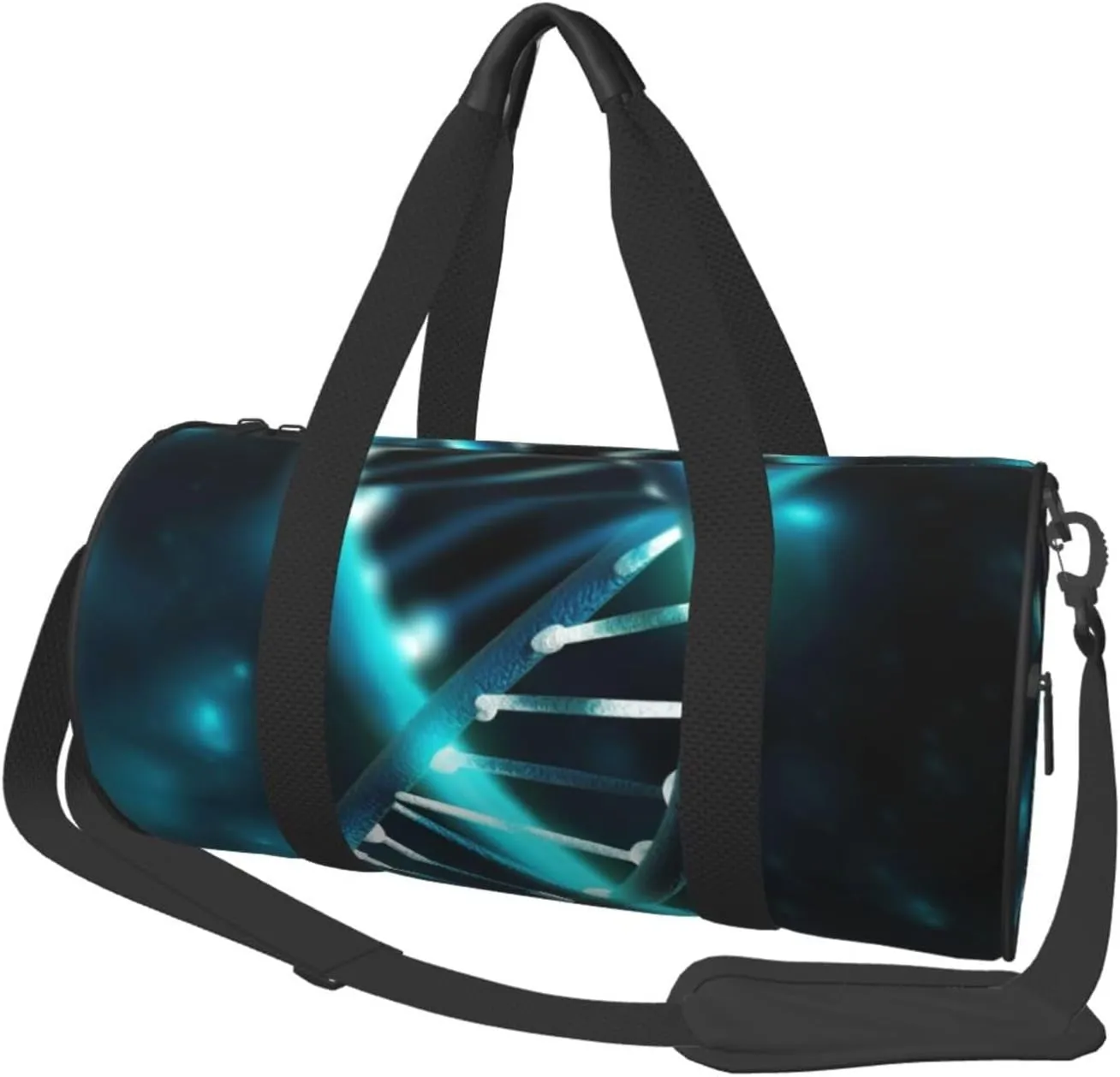 Gym Bags Small Science Gene Strand Duffel Bag Overnight Bag with Shoe Compartment Carryon Bag for Men Women