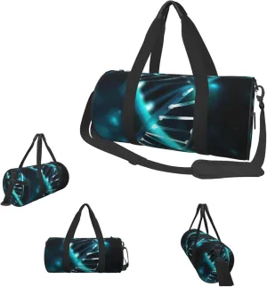 Gym Bags Small Science Gene Strand Duffel Bag Overnight Bag with Shoe Compartment Carryon Bag for Men Women