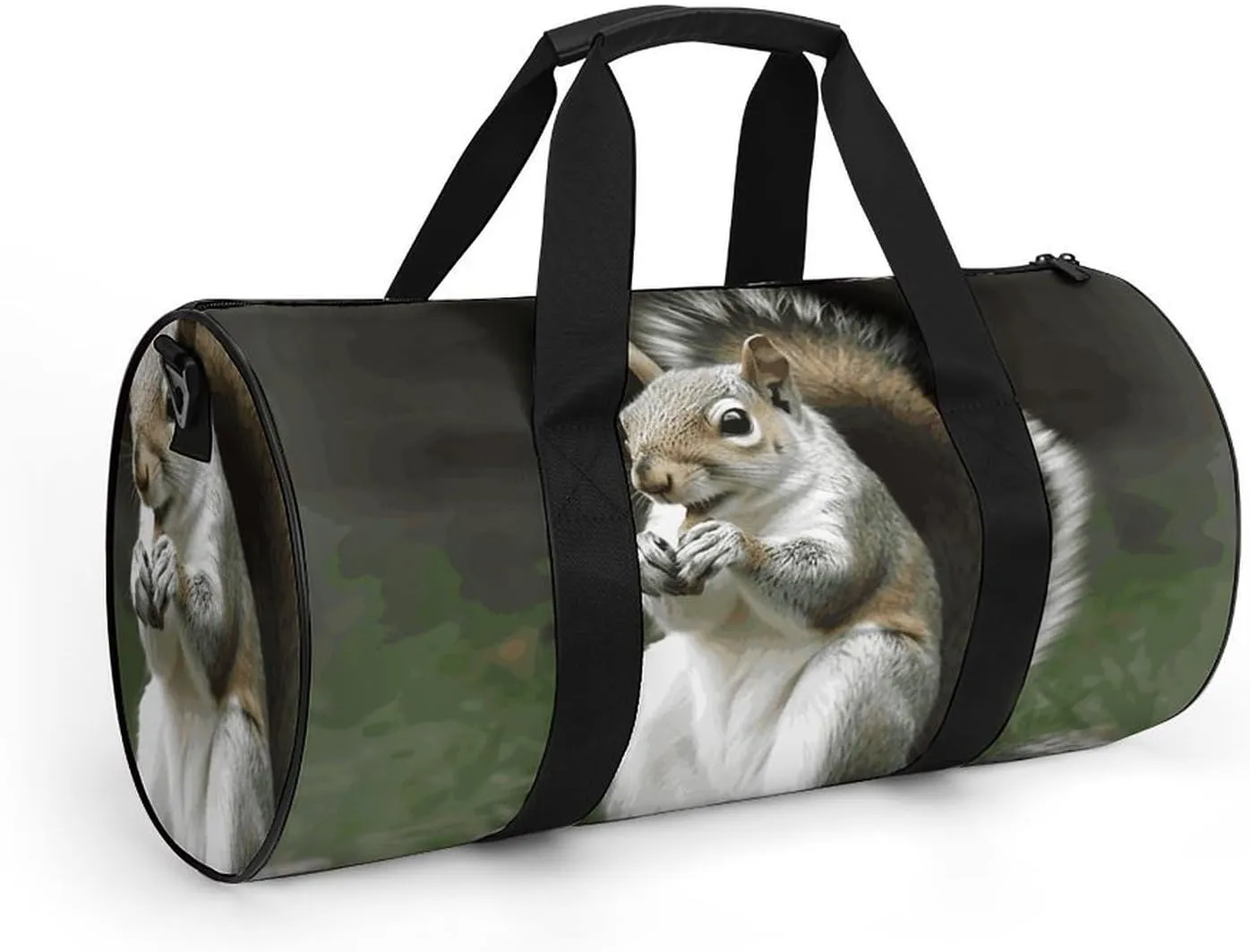 Gym Bags Small Squirrel Duffel Bag Overnight Bag with Shoe Compartment Carryon Bag for Men Women
