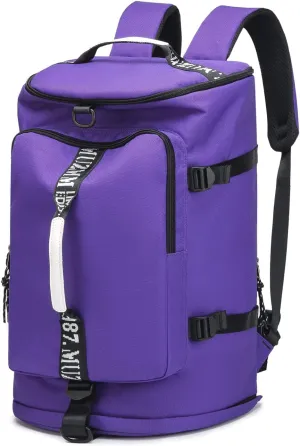 Gym Duffle Bag Waterproof black Laptop Backpack Suitable for Hiking, Fishing, Travel 40L Large Capacity Trendy Cool Lightweight Backpack for Men and Women