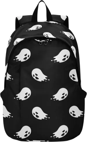 Halloween Ghost Laptop Backpack Travel Hiking Camping Work Computer Back Packs Book Bags for Women Men