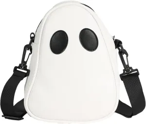 Halloween Purse Novelty Ghost Purse for Women Men Cute Crossbody Bag Satchel Bag Novelty Shoulder Bag