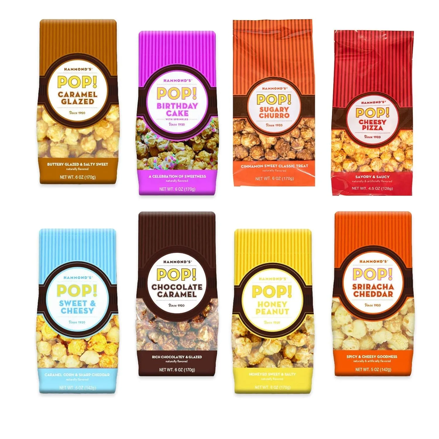 Hammond's Candies | Gourmet Caramel Chocolate Popcorn | 3 Bags, Great for Snacking | Small Batches Popped to Perfection | Handcrafted in USA…