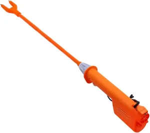Handheld Cattle Prod Electric Livestock Prod Stick for Cow Pig Sheep 31 Inches, Batteries-Operated, Orange