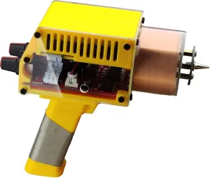 Handheld Tesla Coil Gun, Portable Mini Arc Generator for Handheld SSTC Solid State Tesla Coil, Artificial Lightning, Rechargeable Arc, Automatic or Manual Experiment Science Toy Model