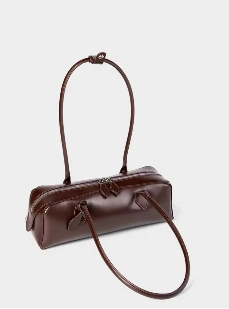 Handmade Leather Crossbody. Women's handmade genuine leather shoulder bag