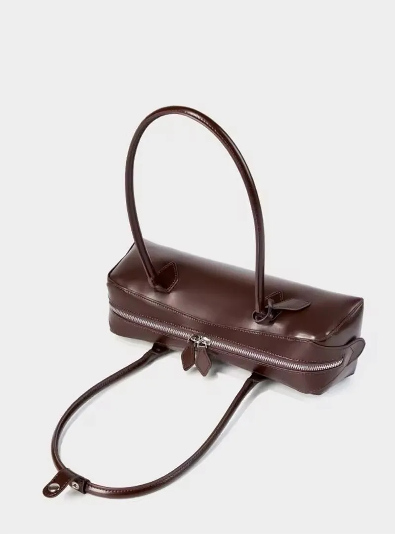 Handmade Leather Crossbody. Women's handmade genuine leather shoulder bag