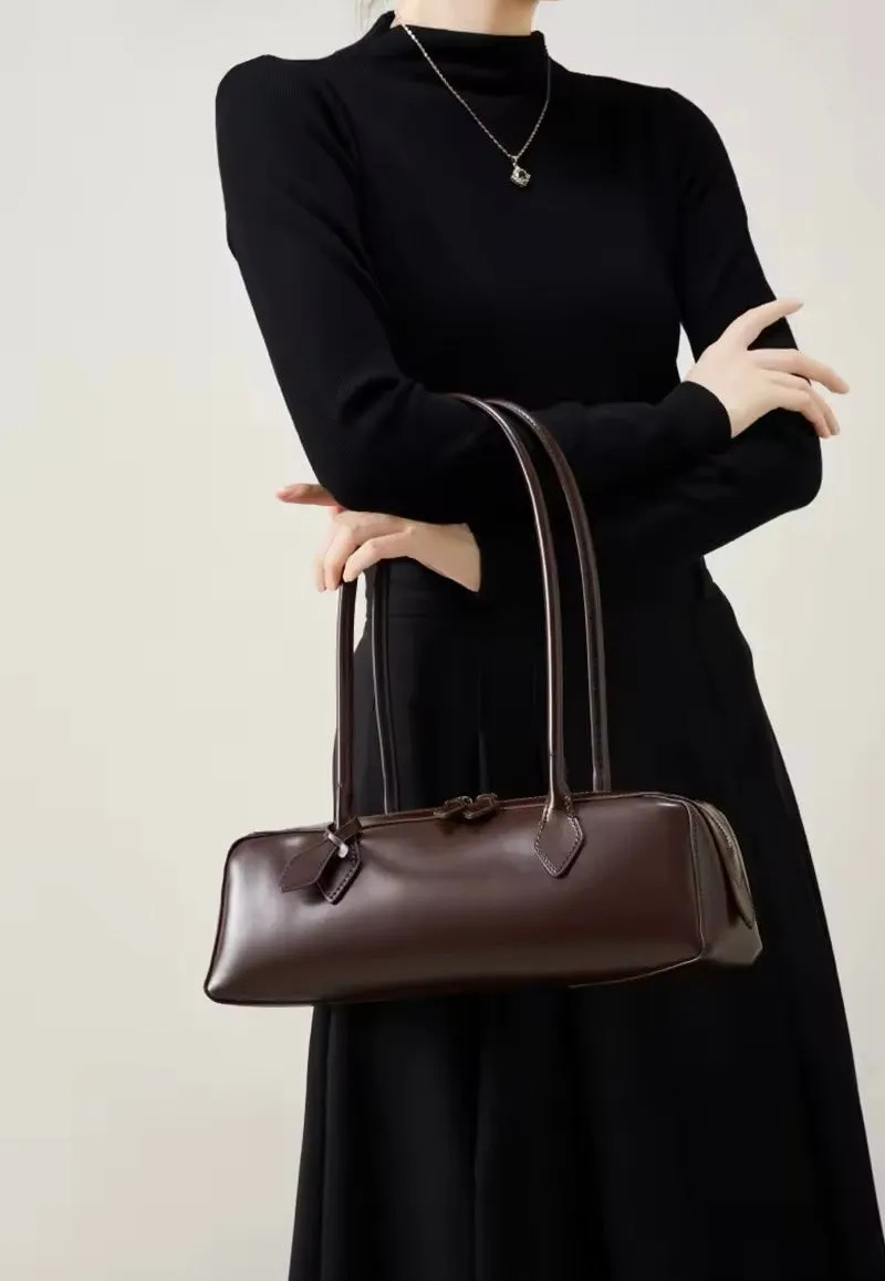 Handmade Leather Crossbody. Women's handmade genuine leather shoulder bag