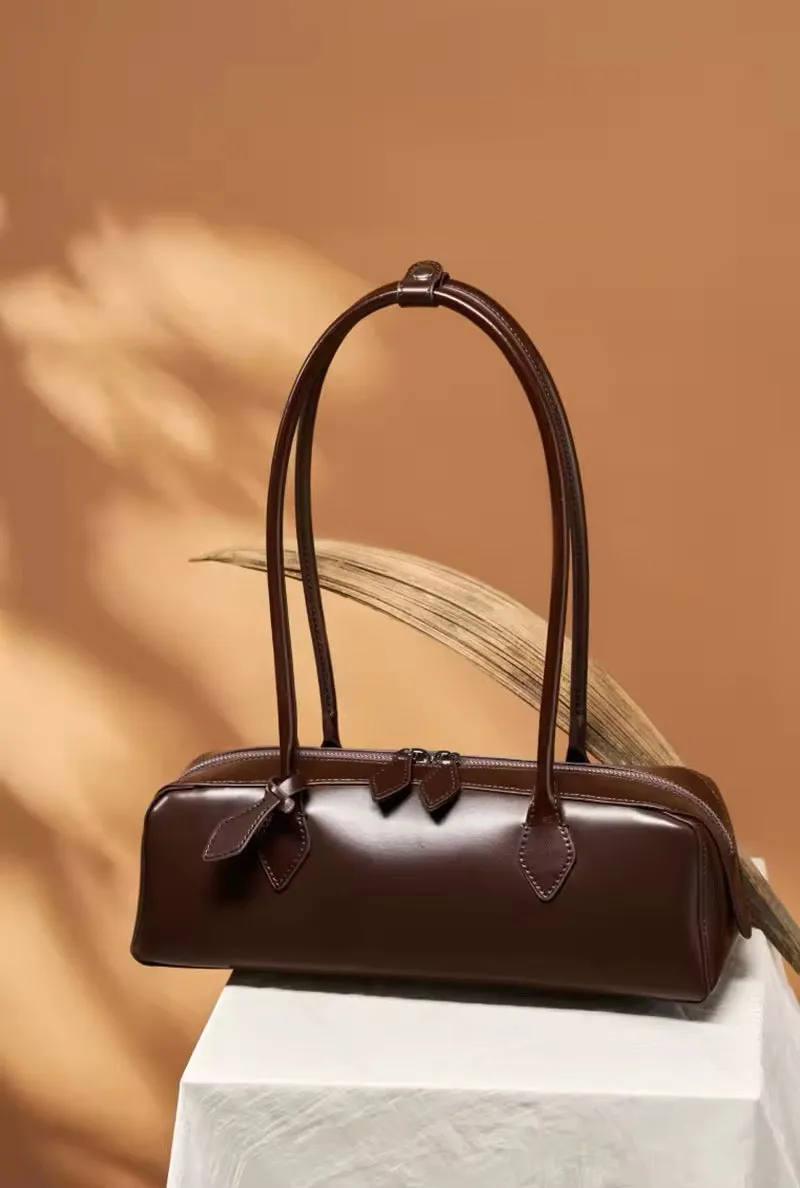 Handmade Leather Crossbody. Women's handmade genuine leather shoulder bag