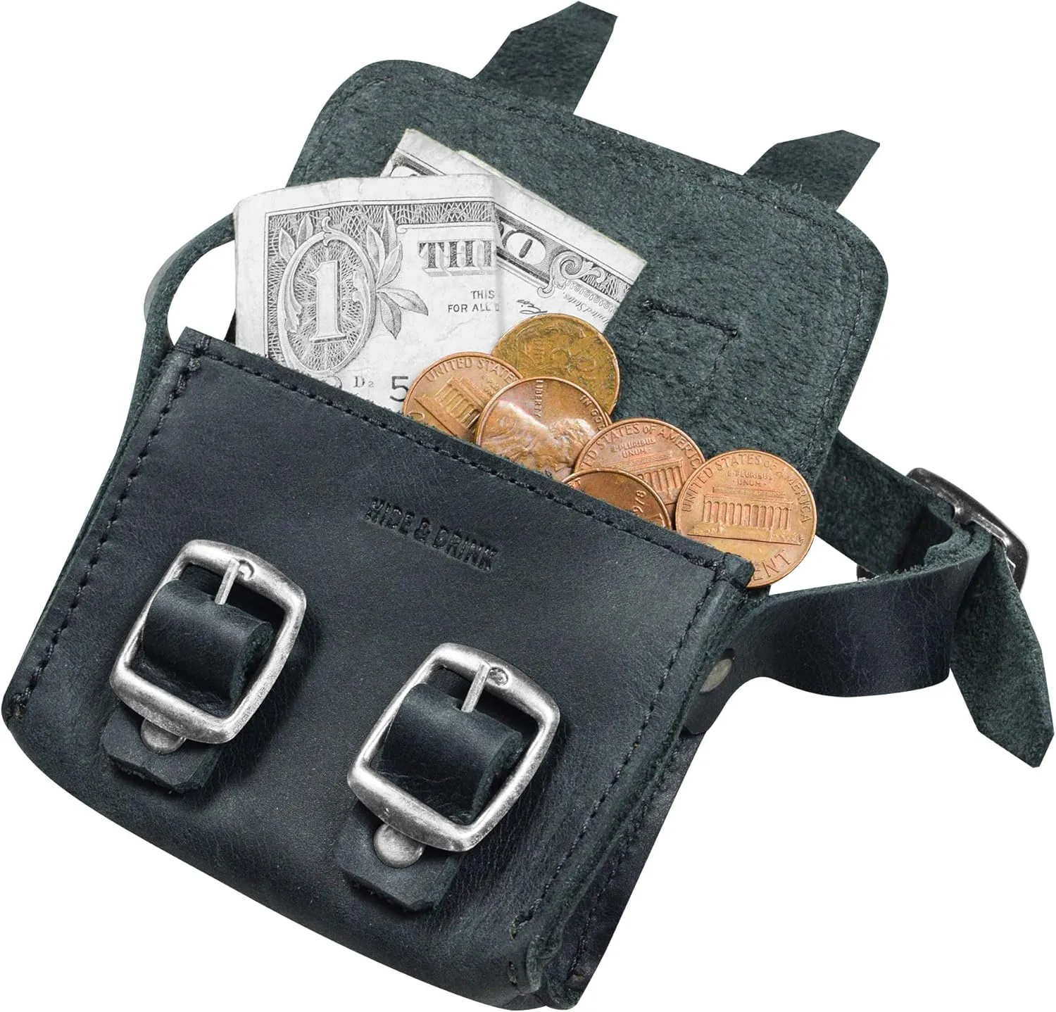 Hide & Drink, Mini Messenger Bag Handmade from Full Grain Leather