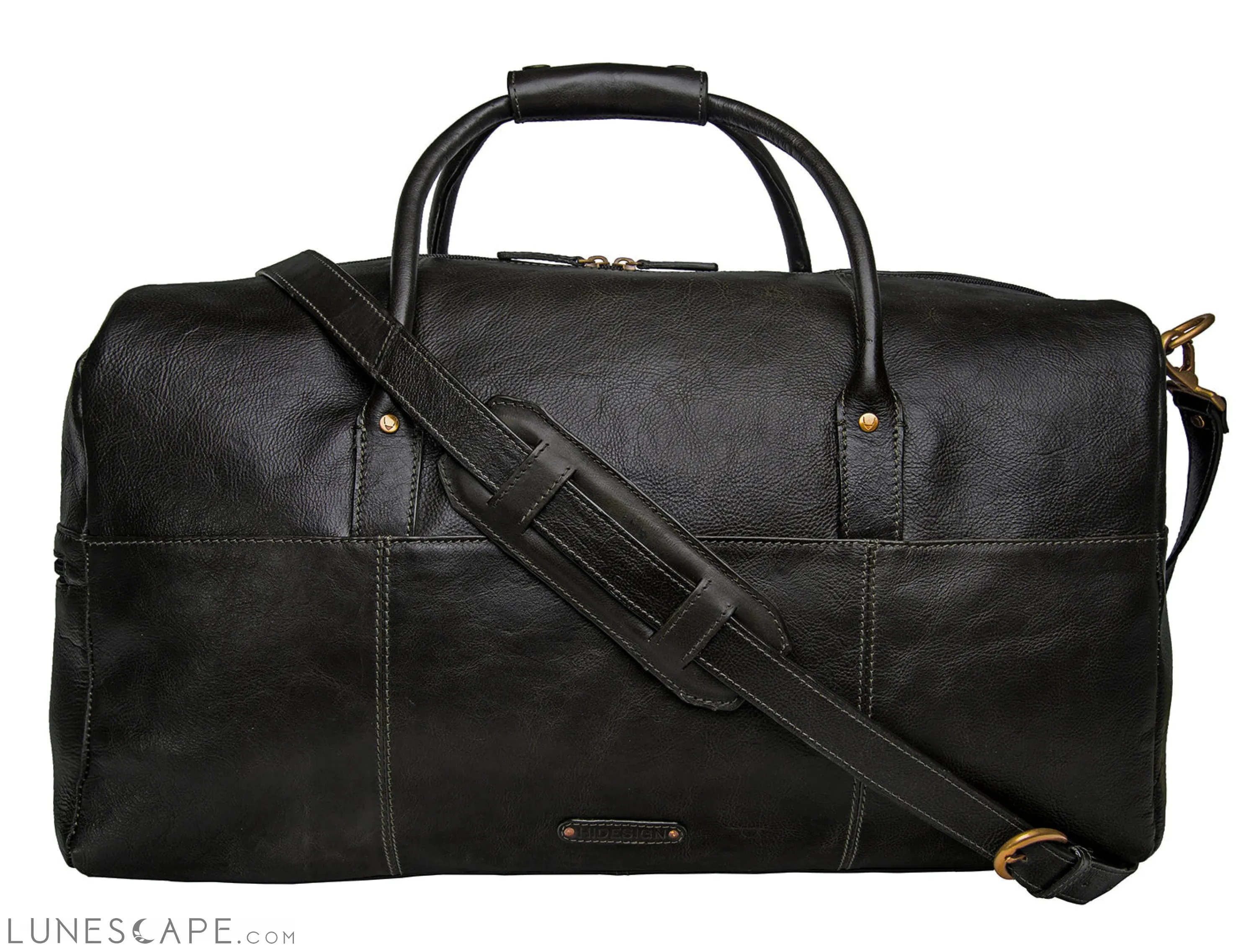 Hidesign Charles Leather Cabin Travel Duffle Weekend Bag