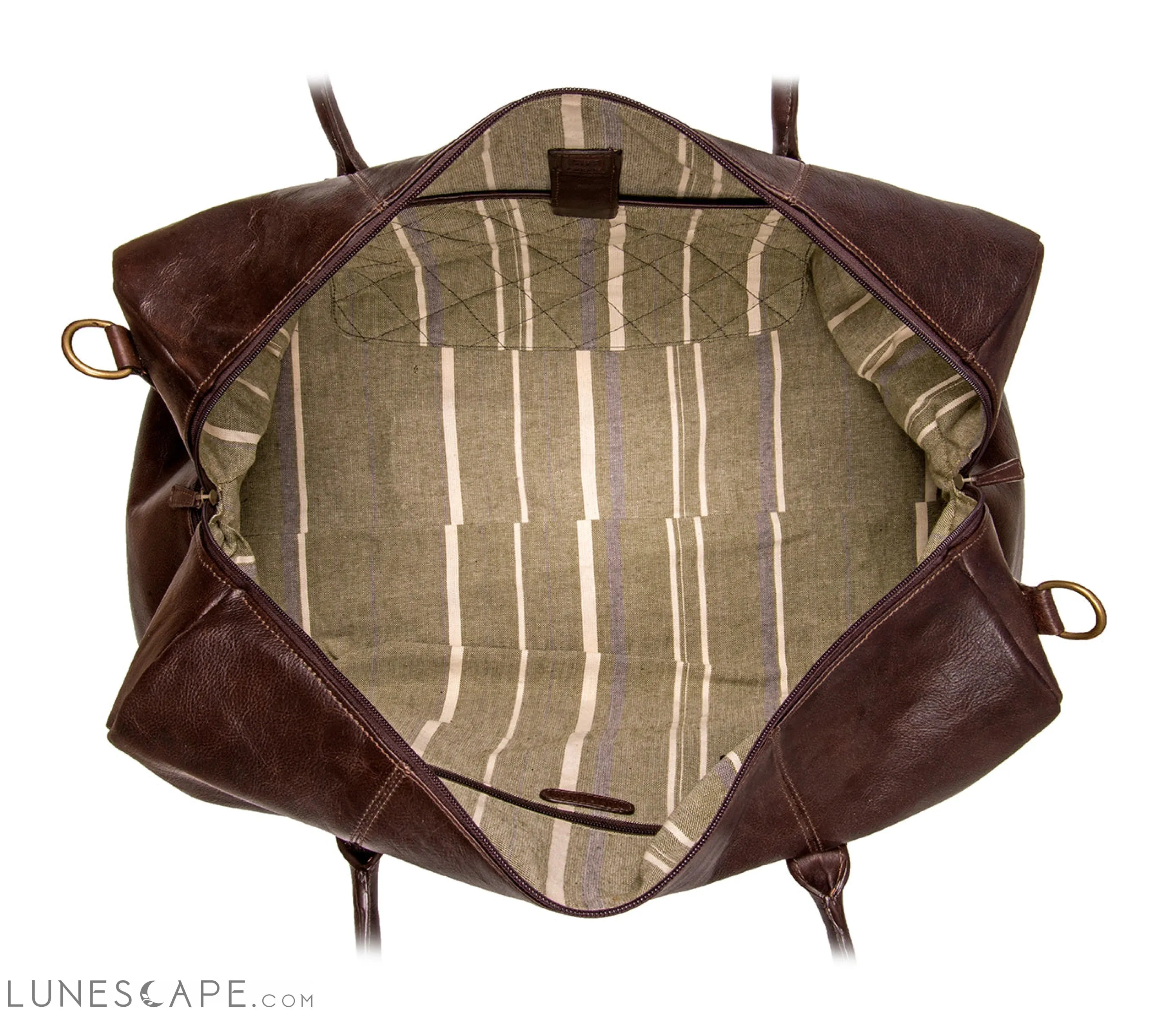 Hidesign Charles Leather Cabin Travel Duffle Weekend Bag