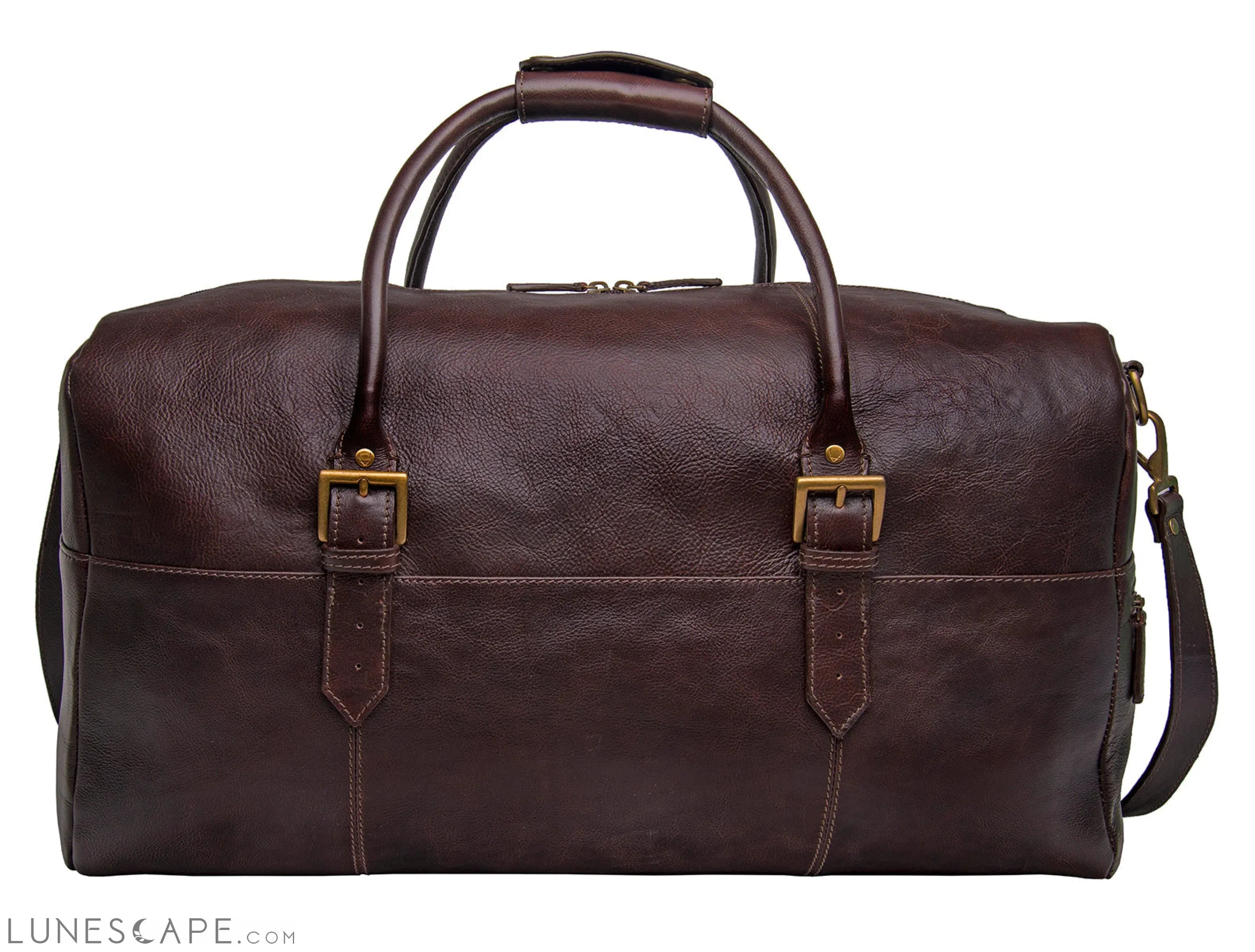 Hidesign Charles Leather Cabin Travel Duffle Weekend Bag