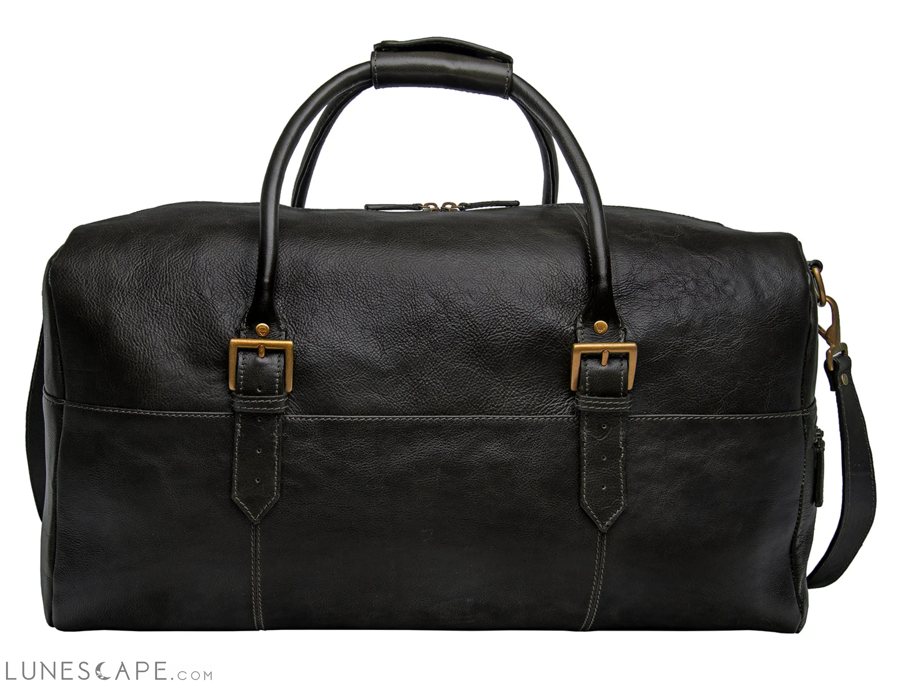 Hidesign Charles Leather Cabin Travel Duffle Weekend Bag
