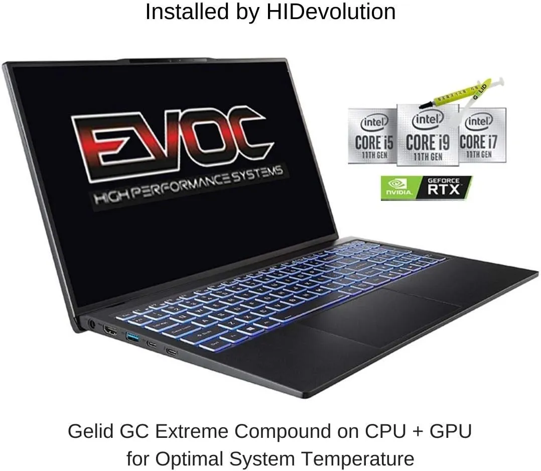 HIDevolution EVOC High Performance Systems N5501A (NS50MU) 15.6" FHD, 0.9 GHz i5-1135G7, Intel Iris Xe, 32 GB 3200MHz RAM, 16 TB PCIe SSD