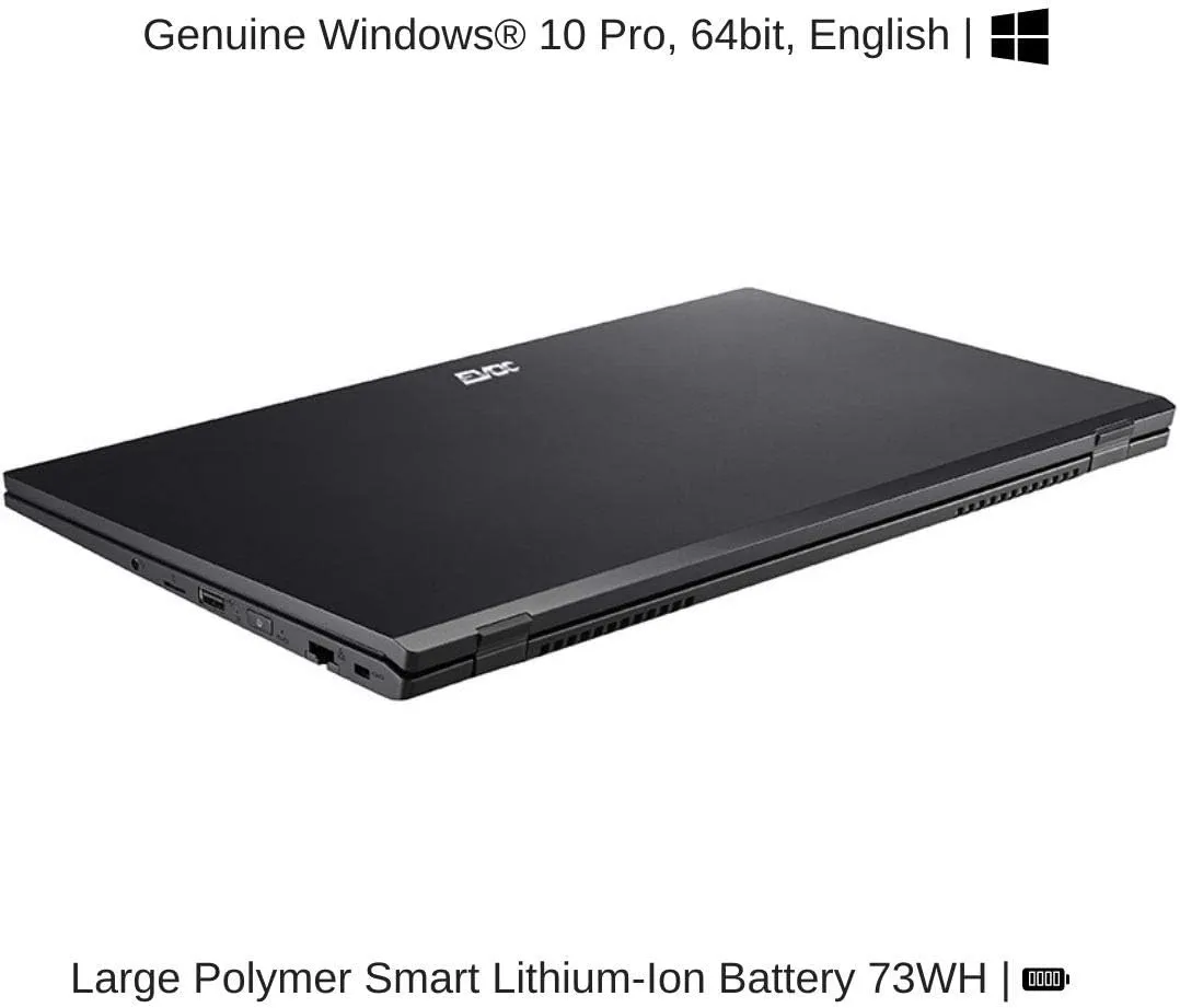 HIDevolution EVOC High Performance Systems N5501A (NS50MU) 15.6" FHD, 0.9 GHz i5-1135G7, Intel Iris Xe, 32 GB 3200MHz RAM, 16 TB PCIe SSD