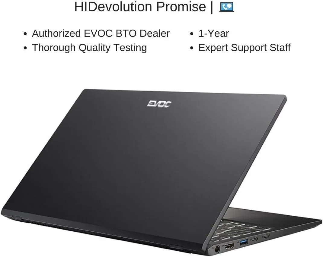 HIDevolution EVOC High Performance Systems N5501A (NS50MU) 15.6" FHD, 0.9 GHz i5-1135G7, Intel Iris Xe, 32 GB 3200MHz RAM, 16 TB PCIe SSD
